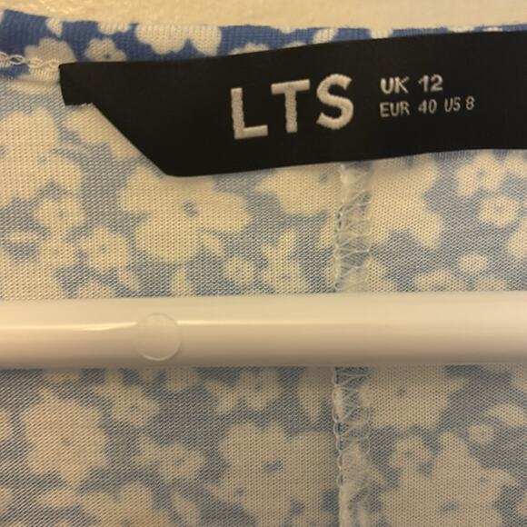 Long Tall Sally Blue Floral Dress - Picture 2 of 4